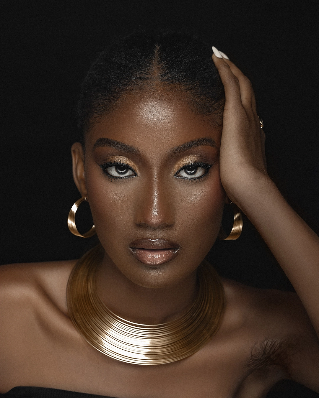 Editorial-style portrait with delicate light and natural texture